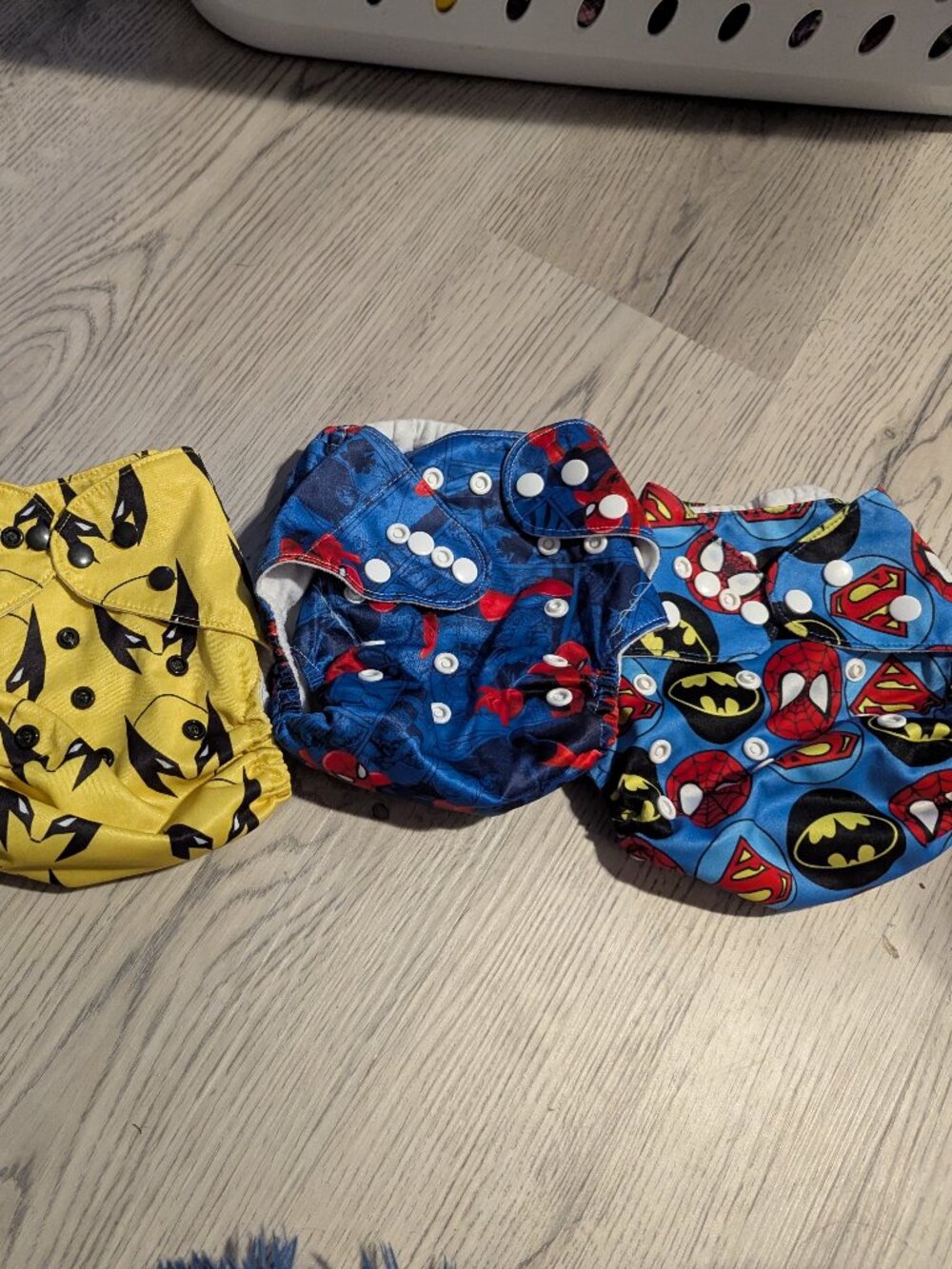 Superhero Cloth Diapers - lot of 4